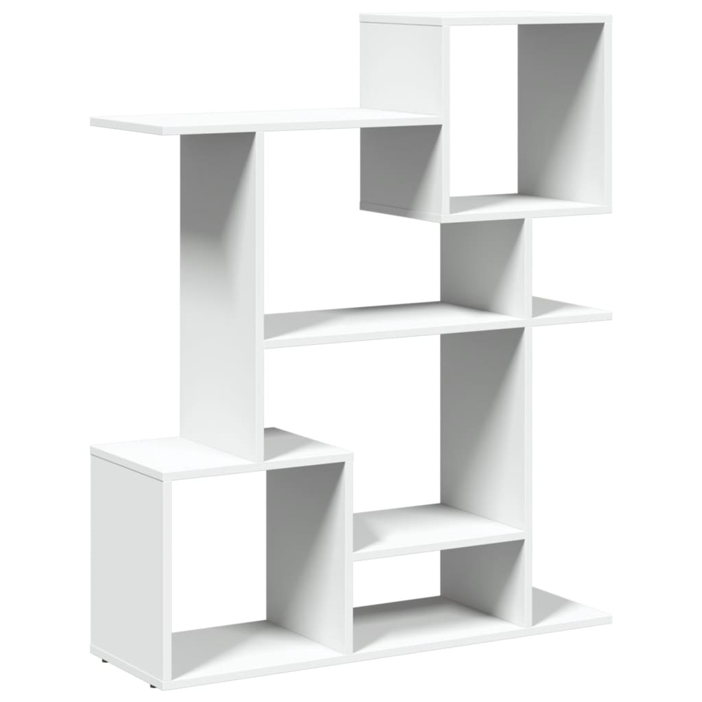 Room Divider Bookcase White 92x29x112 cm Engineered Wood