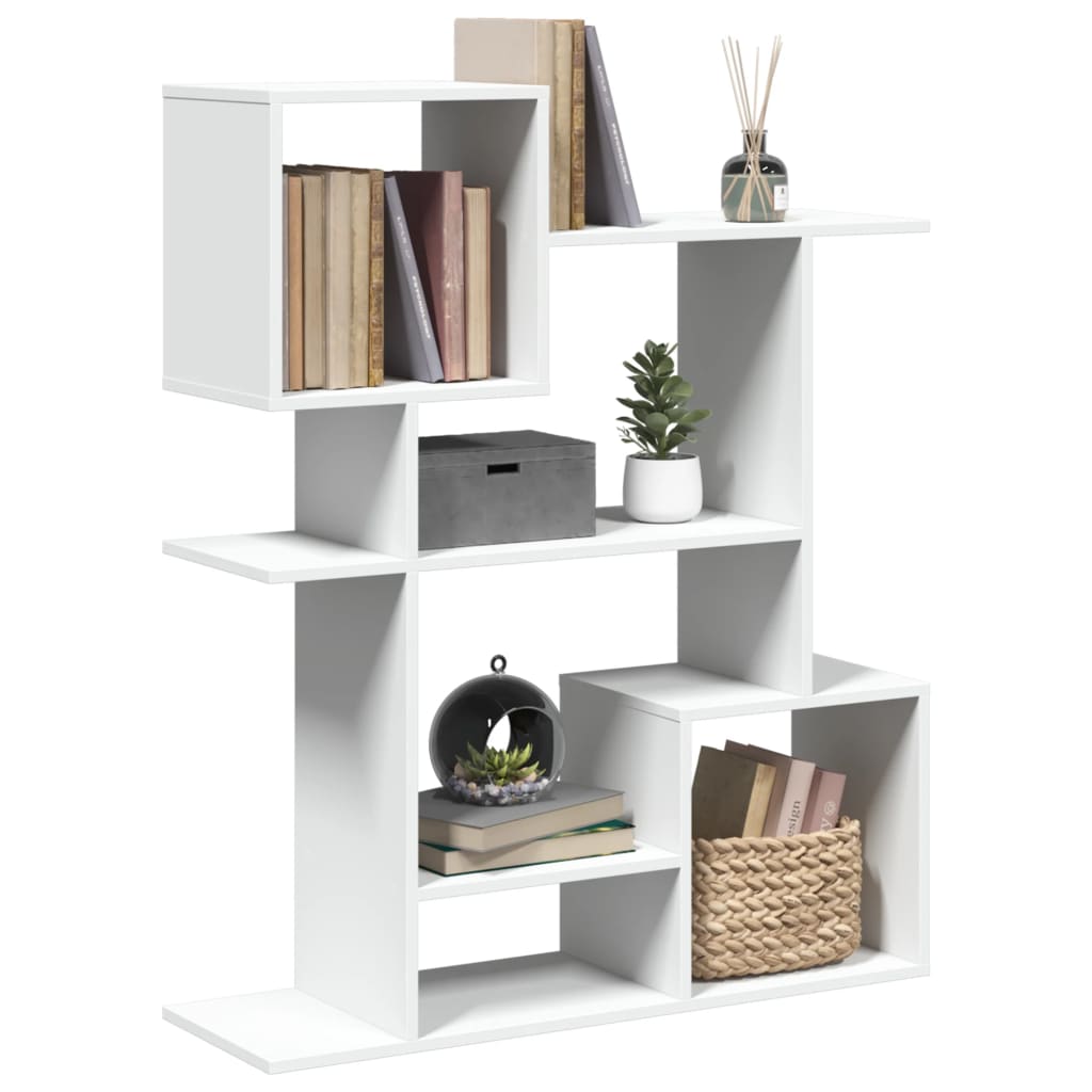 Room Divider Bookcase White 92x29x112 cm Engineered Wood