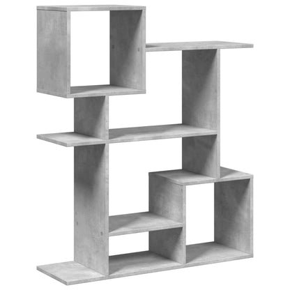 Room Divider Bookcase Concrete Grey 92x29x112 cm Engineered Wood