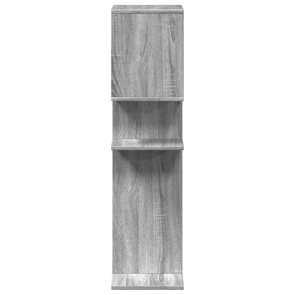 Room Divider Bookcase Grey Sonoma 92x29x112 cm Engineered Wood