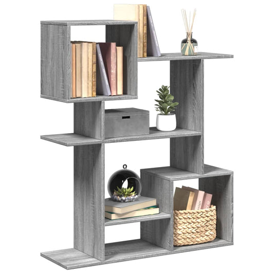 Room Divider Bookcase Grey Sonoma 92x29x112 cm Engineered Wood