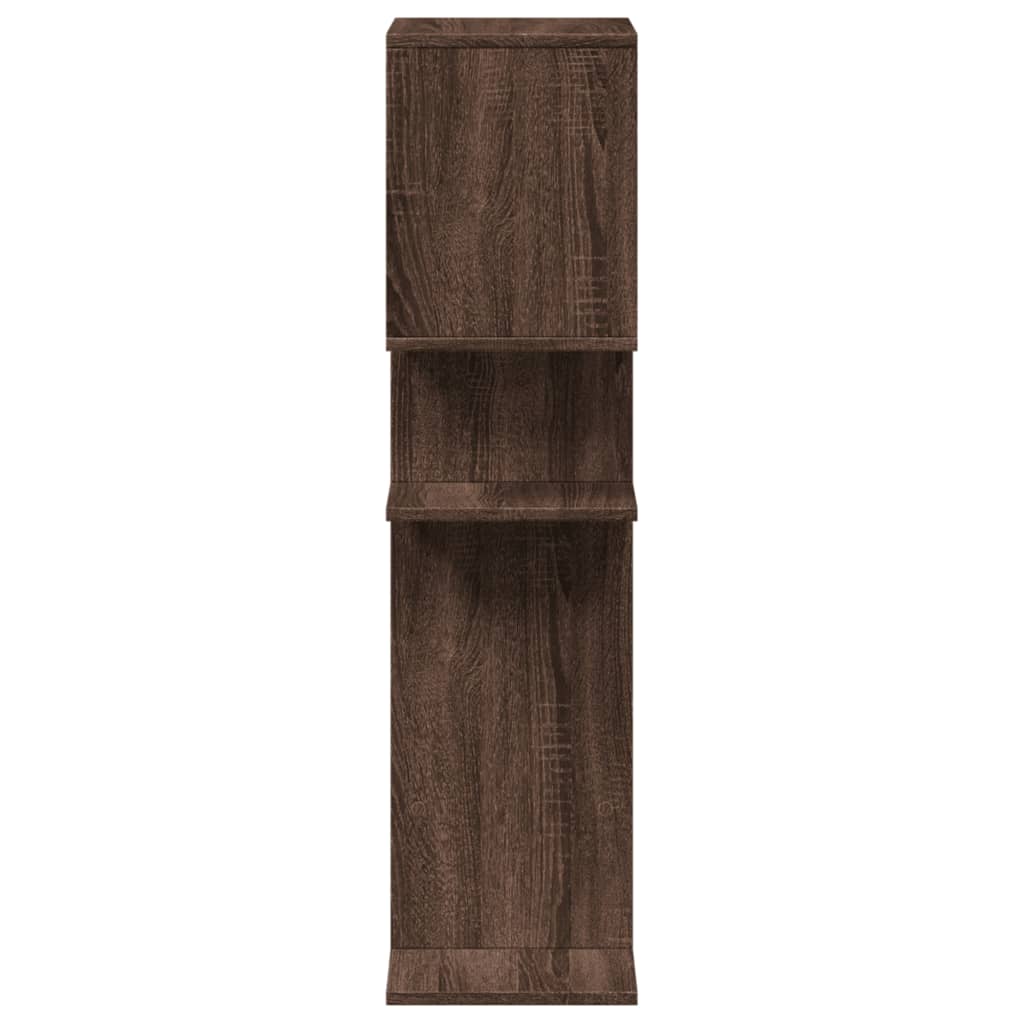 Room Divider Bookcase Brown Oak 92x29x112 cm Engineered Wood