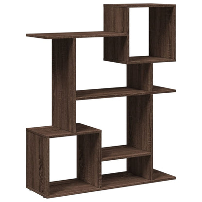 Room Divider Bookcase Brown Oak 92x29x112 cm Engineered Wood