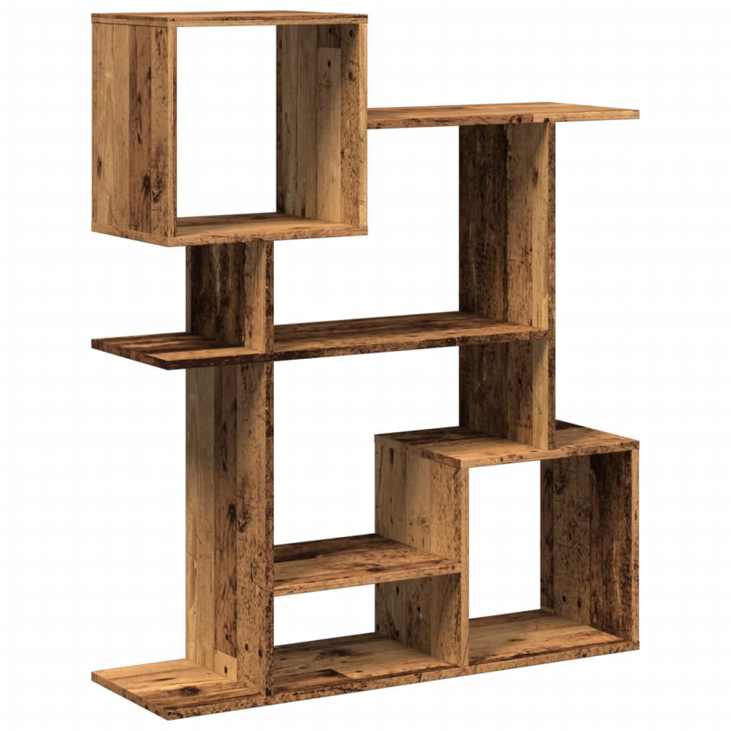 Room Divider Bookcase Old Wood 92x29x112 cm Engineered Wood