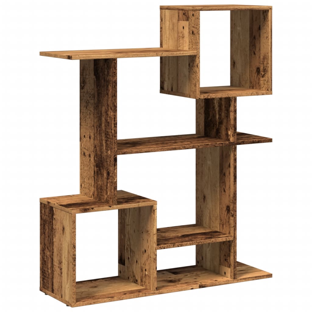 Room Divider Bookcase Old Wood 92x29x112 cm Engineered Wood