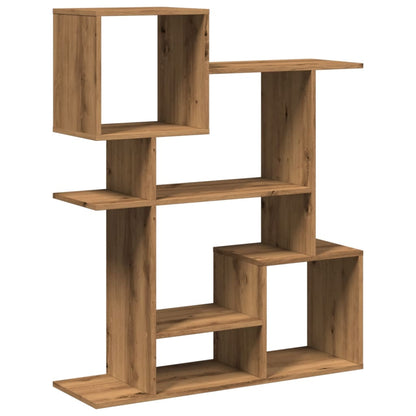 Room Divider Bookcase Artisan Oak 92x29x112 cm Engineered Wood