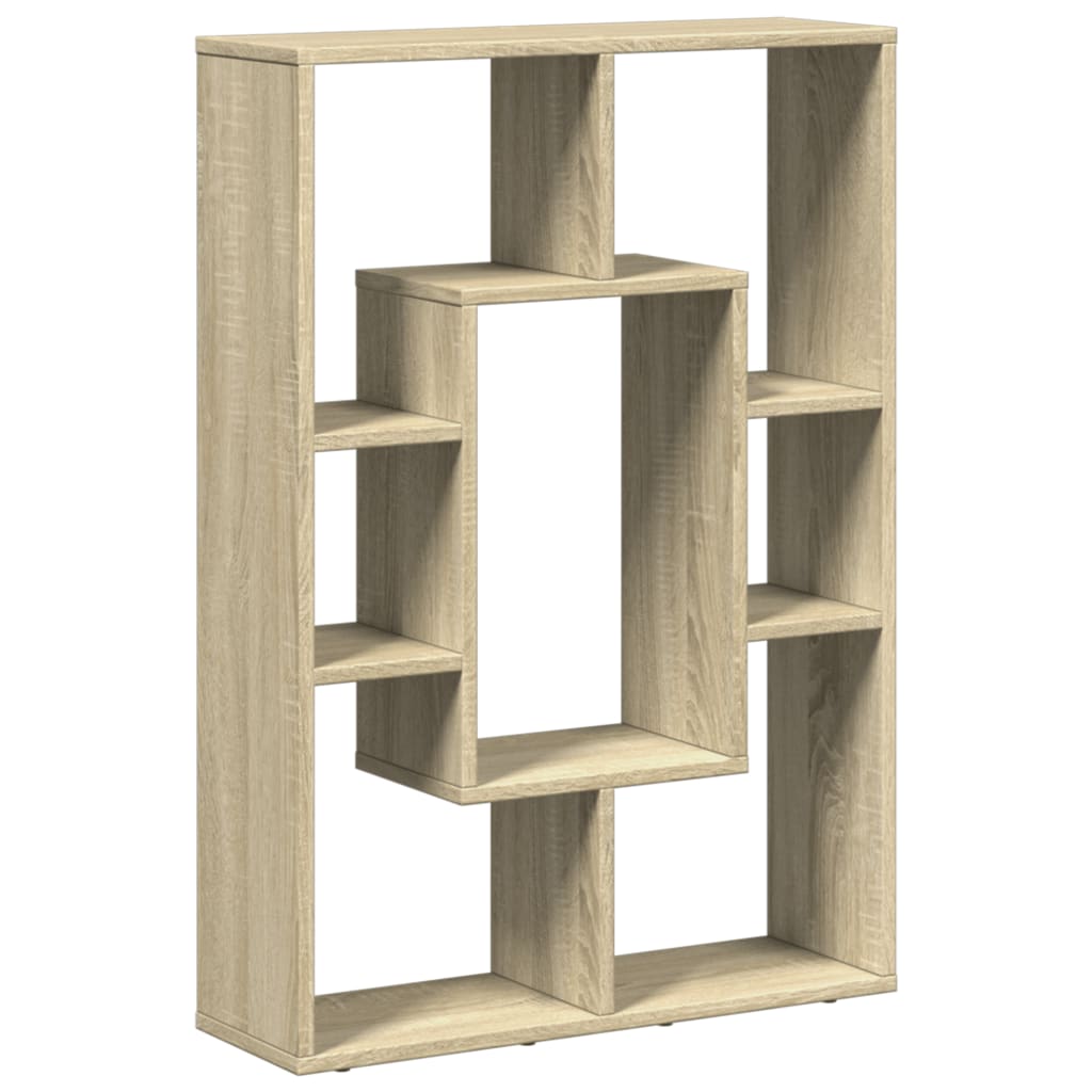 Bookcase Sonoma Oak 63x20x90 cm Engineered Wood