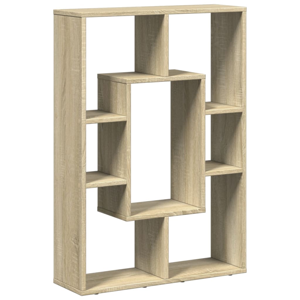 Bookcase Sonoma Oak 63x20x90 cm Engineered Wood