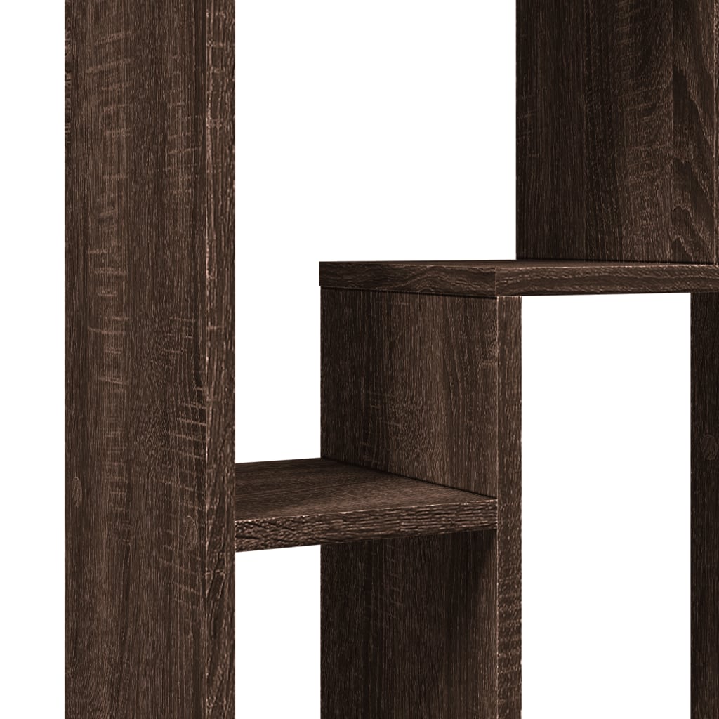 Bookcase Brown Oak 63x20x90 cm Engineered Wood