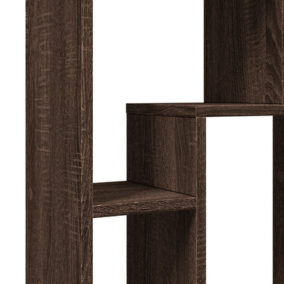 Bookcase Brown Oak 63x20x90 cm Engineered Wood