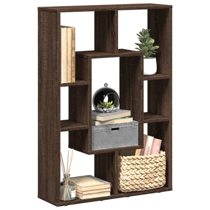 Bookcase Brown Oak 63x20x90 cm Engineered Wood