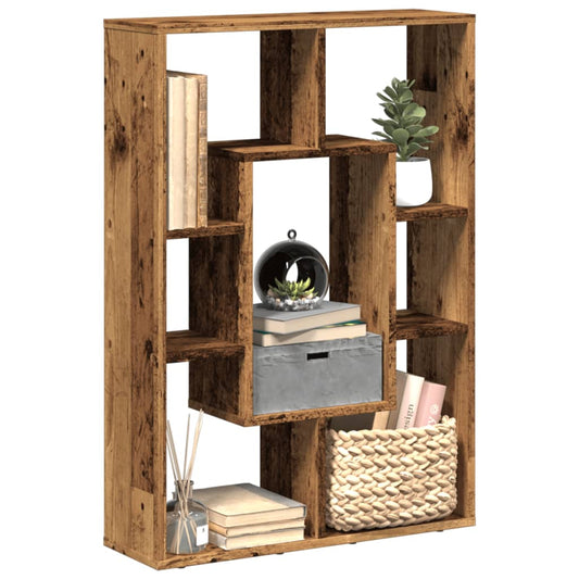 Bookcase Old Wood 63x20x90 cm Engineered Wood