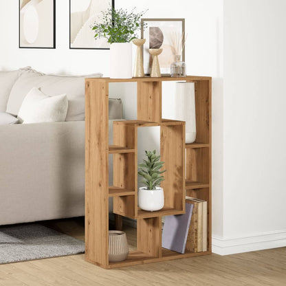 Bookcase Artisian Oak 63x20x90 cm Engineered Wood