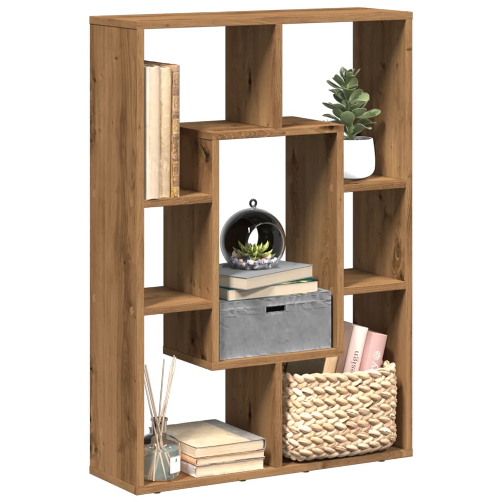 Bookcase Artisian Oak 63x20x90 cm Engineered Wood