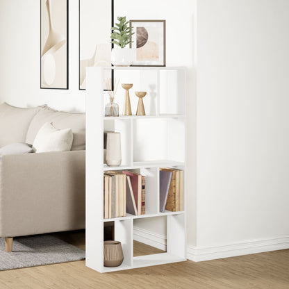 Bookcase White 60x20x120 cm Engineered Wood