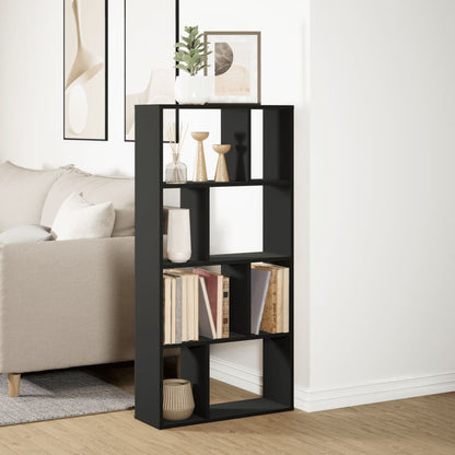 Bookcase Black 60x20x120 cm Engineered Wood