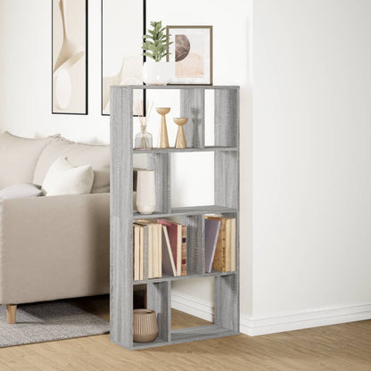 Bookcase Grey Sonoma 60x20x120 cm Engineered Wood