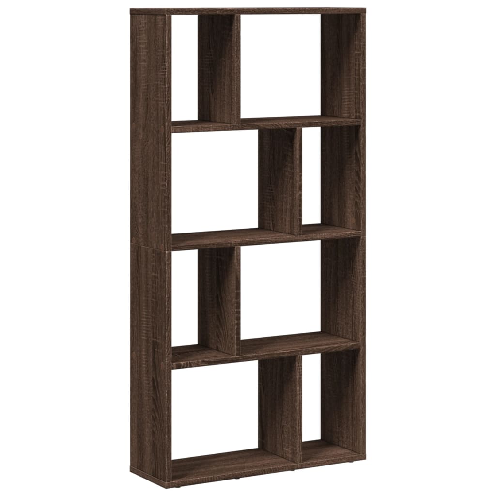 Bookcase Brown Oak 60x20x120 cm Engineered Wood