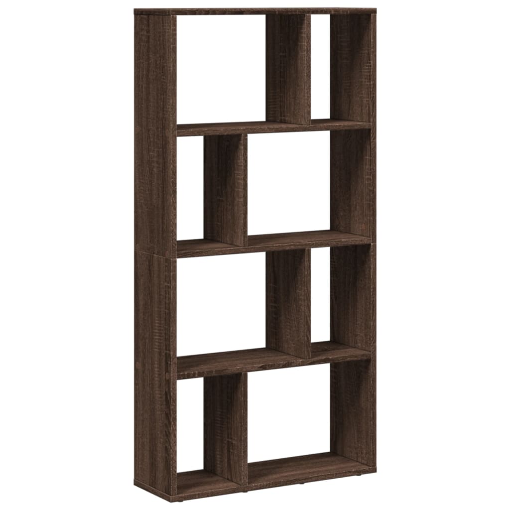 Bookcase Brown Oak 60x20x120 cm Engineered Wood