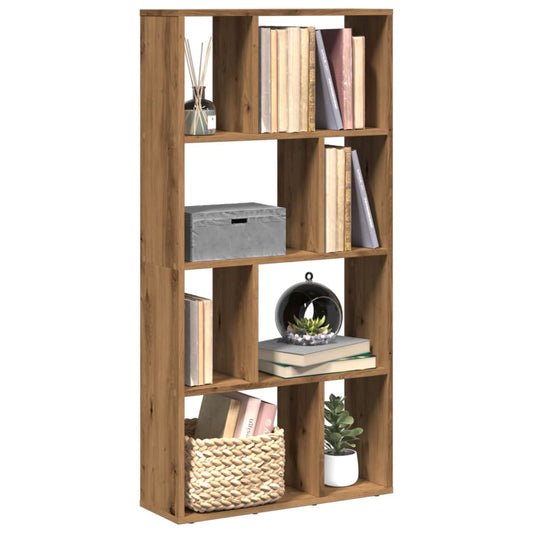 Bookcase Artisian Oak 60x20x120 cm Engineered Wood