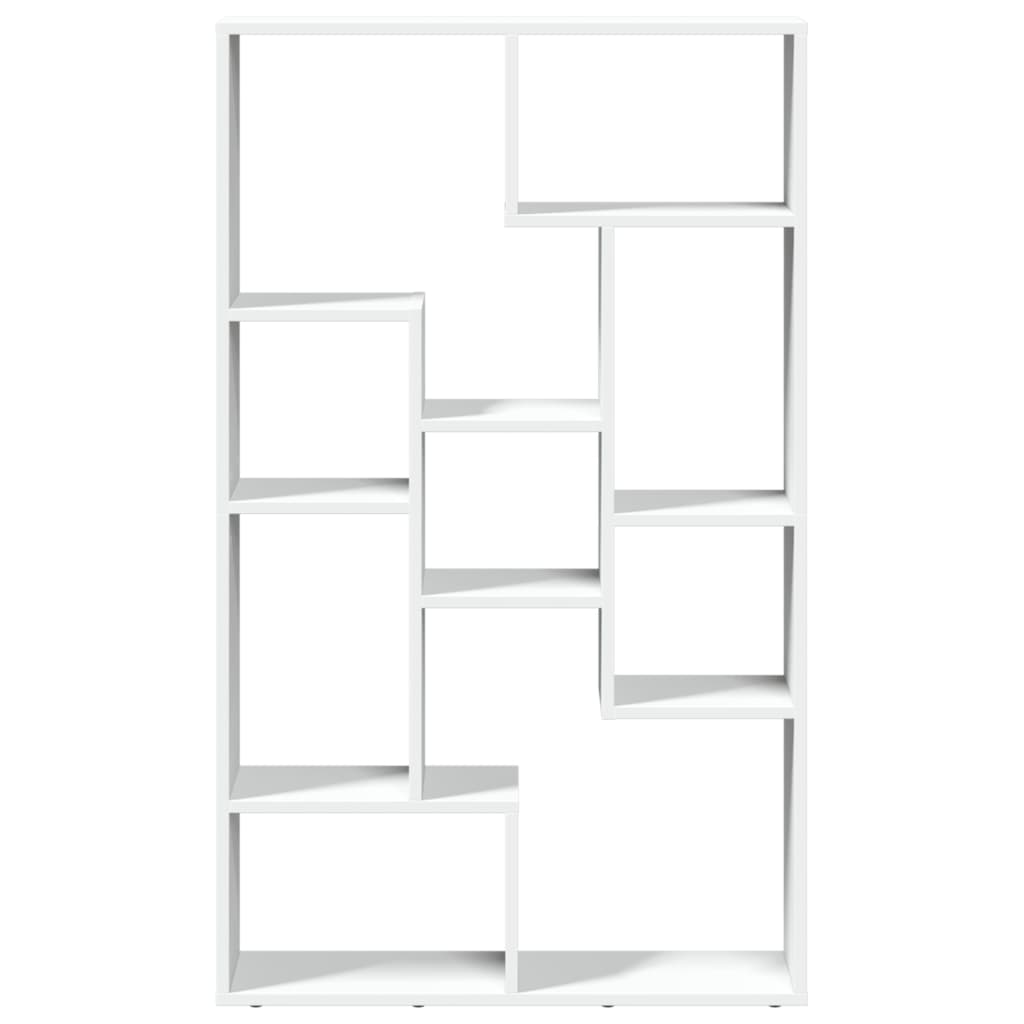 Bookcase White 72x20x120 cm Engineered Wood