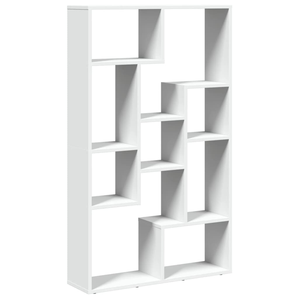 Bookcase White 72x20x120 cm Engineered Wood