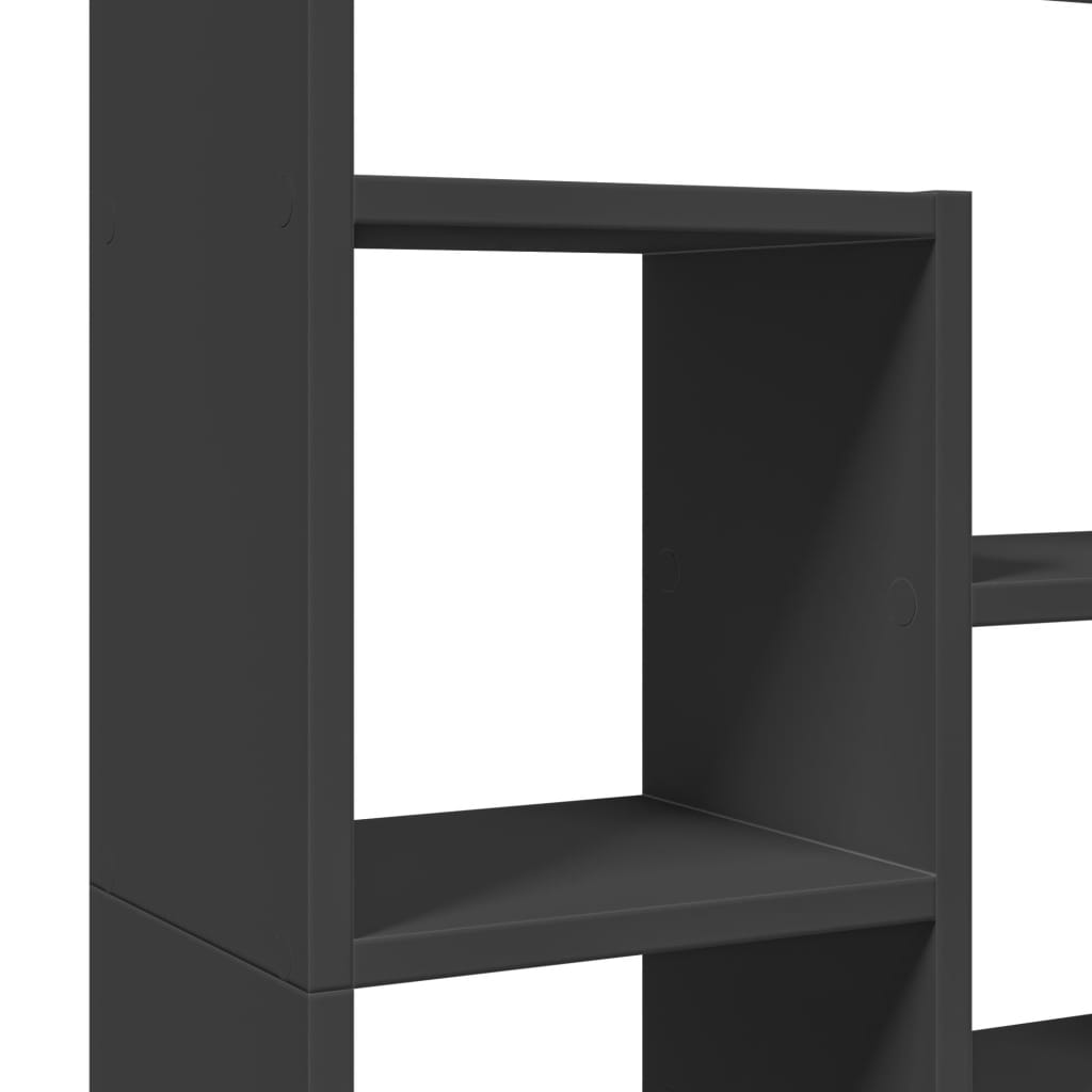 Bookcase Black 72x20x120 cm Engineered Wood