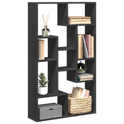 Bookcase Black 72x20x120 cm Engineered Wood