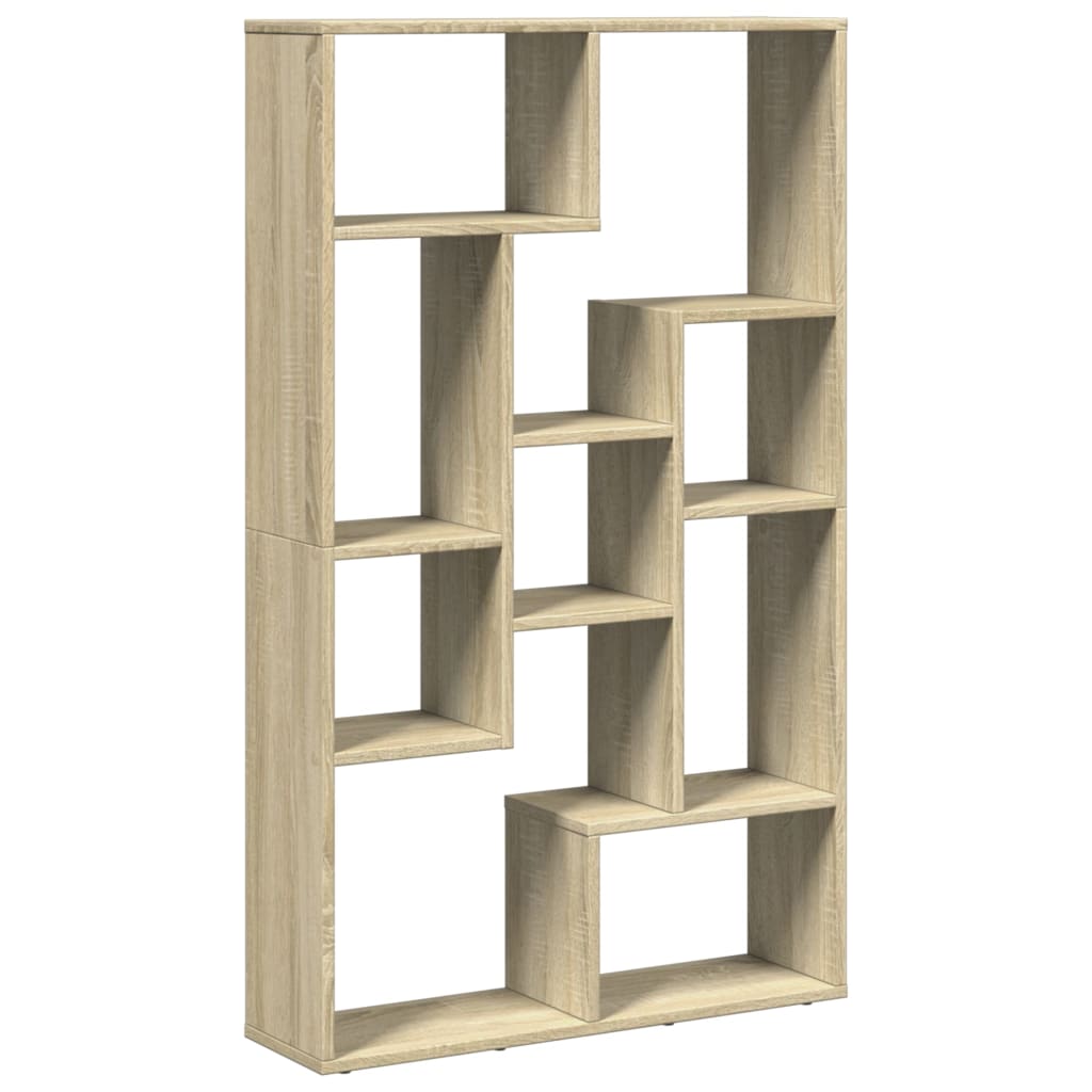 Bookcase Sonoma Oak 72x20x120 cm Engineered Wood