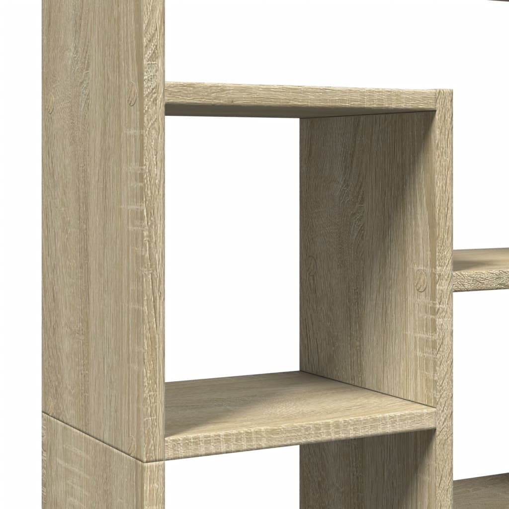 Bookcase Sonoma Oak 72x20x120 cm Engineered Wood