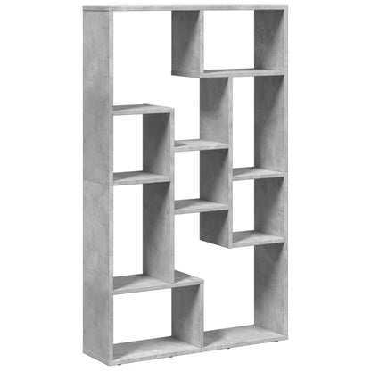 Bookcase Concrete Grey 72x20x120 cm Engineered Wood