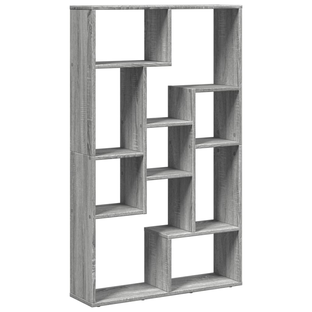 Bookcase Grey Sonoma 72x20x120 cm Engineered Wood