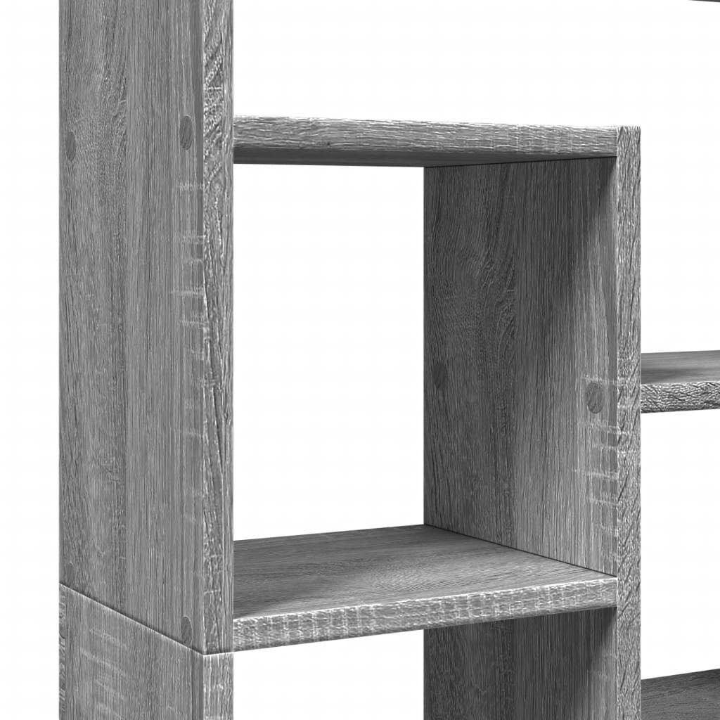 Bookcase Grey Sonoma 72x20x120 cm Engineered Wood