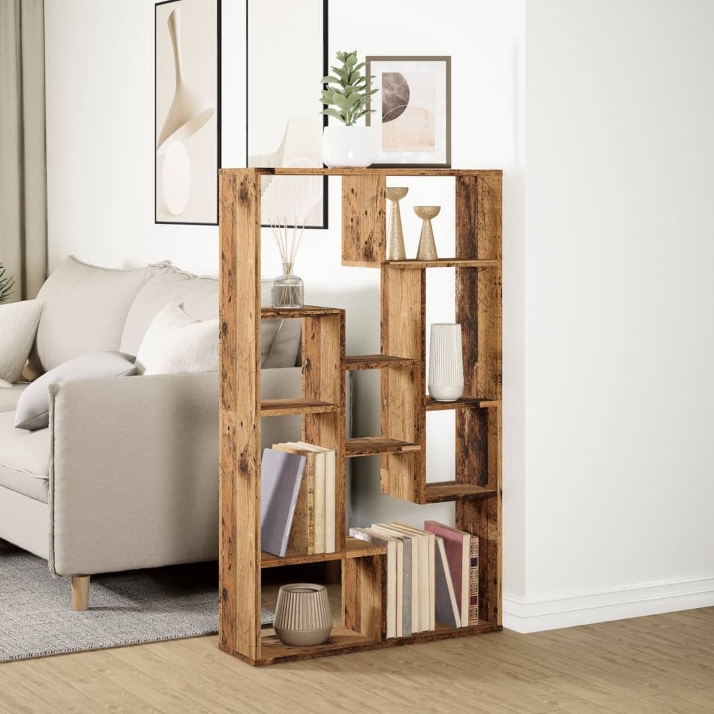 Bookcase Old Wood 72x20x120 cm Engineered Wood