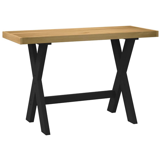 Desk NOAIN X-Shaped Legs 120x50x75 cm Solid Wood Pine