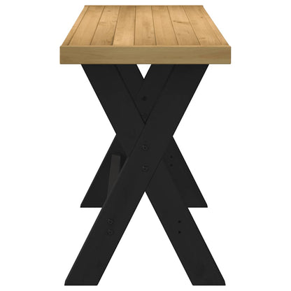 Desk NOAIN X-Shaped Legs 120x50x75 cm Solid Wood Pine