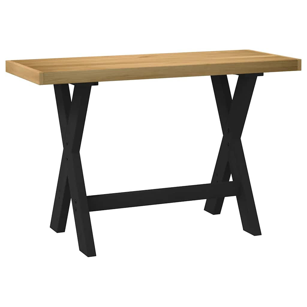 Desk NOAIN X-Shaped Legs 120x50x75 cm Solid Wood Pine