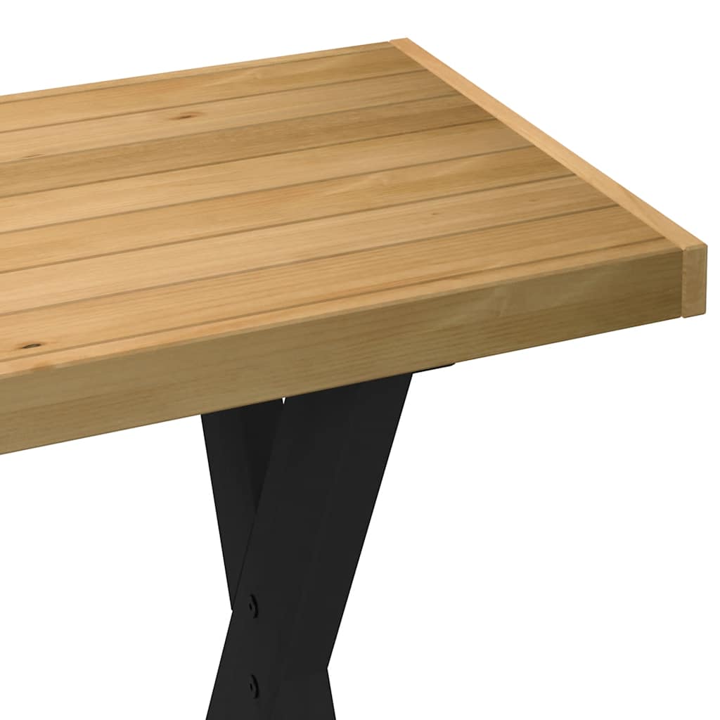 Desk NOAIN X-Shaped Legs 120x50x75 cm Solid Wood Pine