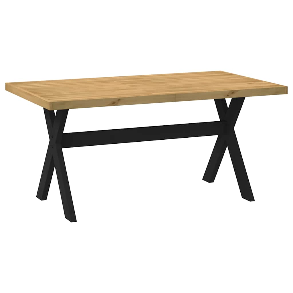 Dining Table NOAIN X-Shaped Legs 160x90x75 cm Solid Wood Pine