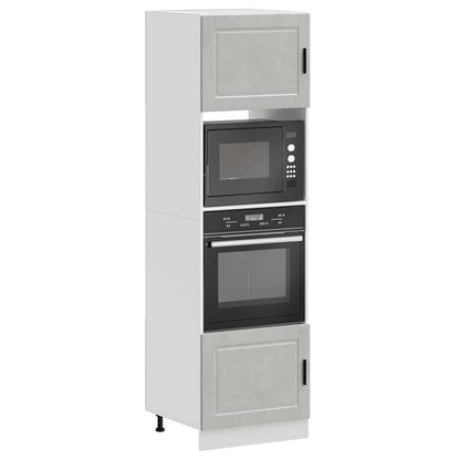 Oven Cabinets 2 pcs Porto Concrete Grey Engineered Wood