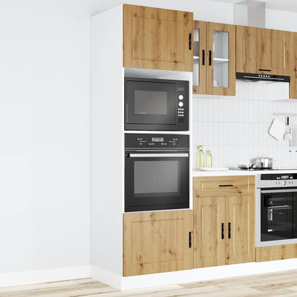 Oven Cabinets 2 pcs Porto Artisan Oak Engineered Wood