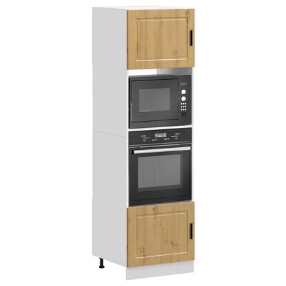 Oven Cabinets 2 pcs Porto Artisan Oak Engineered Wood