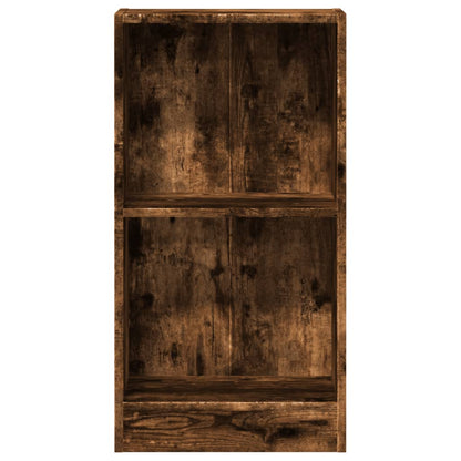 Bookcase Smoked Oak 40x24x76 cm Engineered Wood