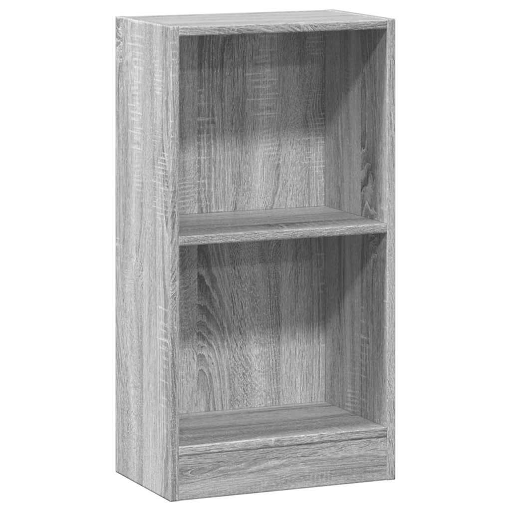 Bookcase Grey Sonoma 40x24x76 cm Engineered Wood