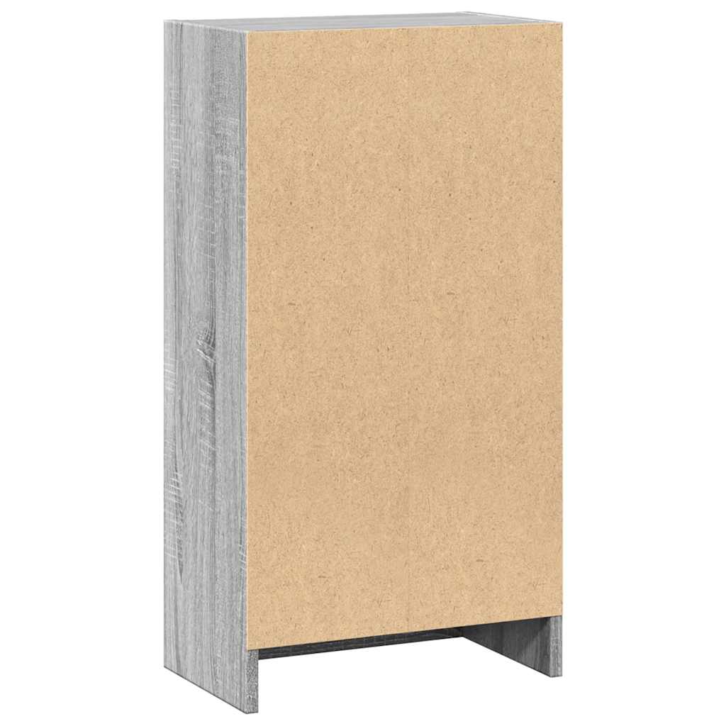 Bookcase Grey Sonoma 40x24x76 cm Engineered Wood