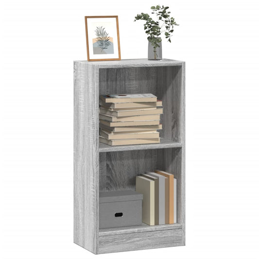 Bookcase Grey Sonoma 40x24x76 cm Engineered Wood