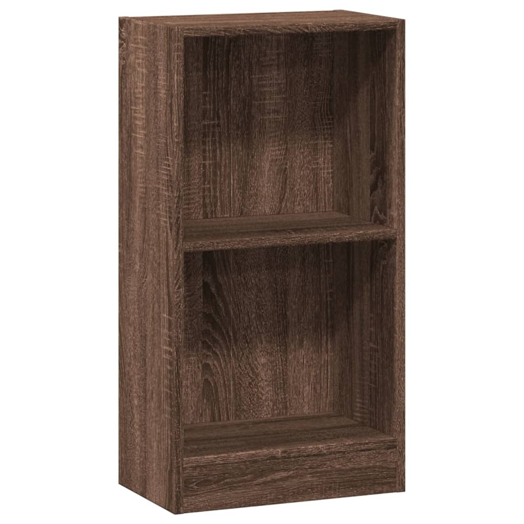 Bookcase Brown Oak 40x24x76 cm Engineered Wood