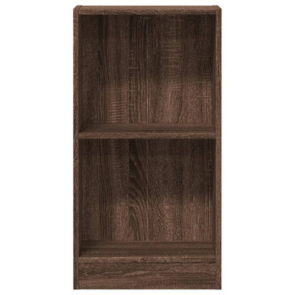 Bookcase Brown Oak 40x24x76 cm Engineered Wood