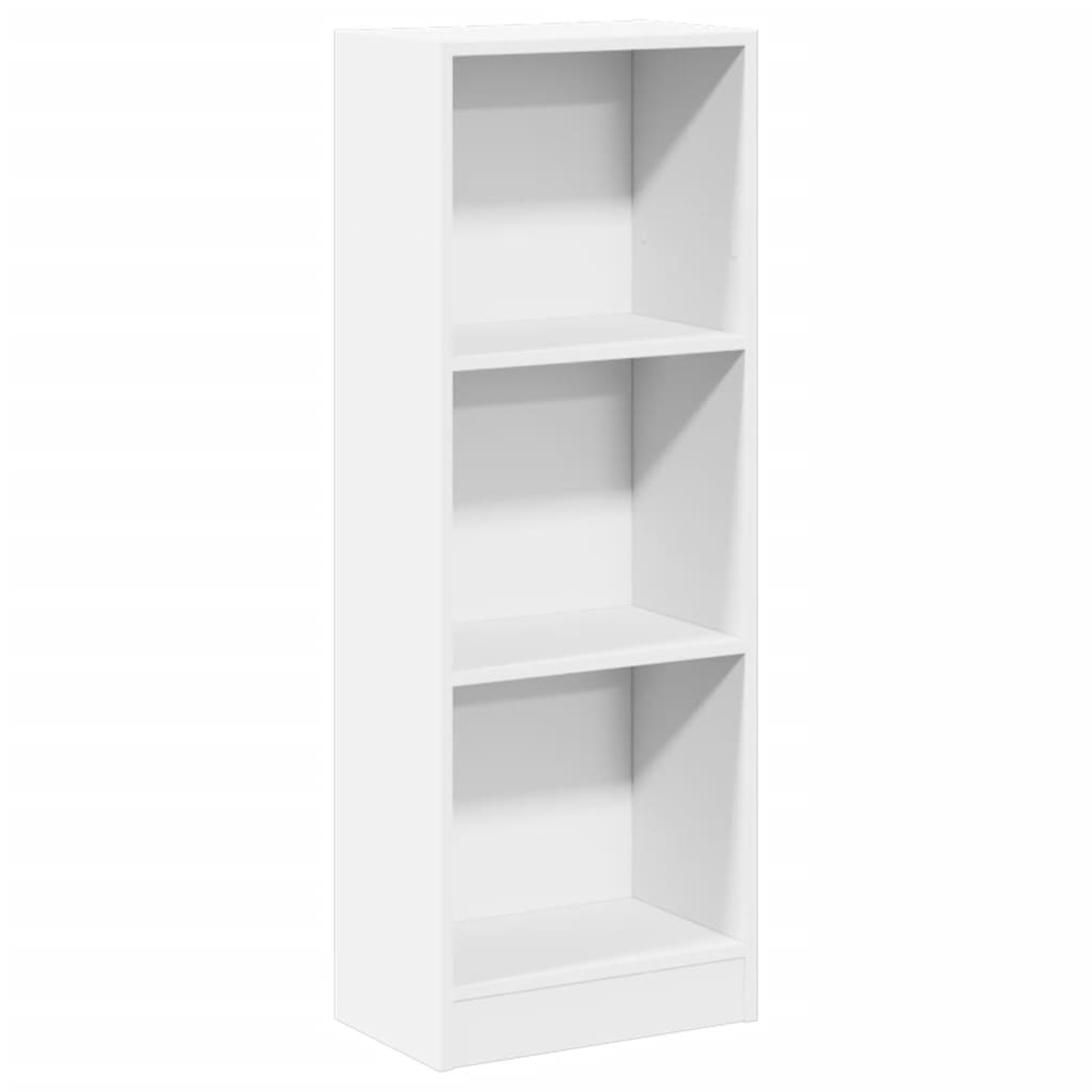 Bookcase White 40x24x109 cm Engineered Wood