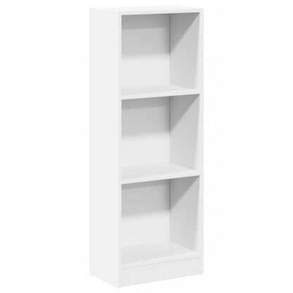 Bookcase White 40x24x109 cm Engineered Wood